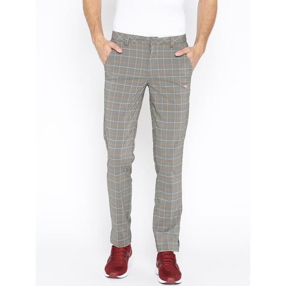 GUC Puma Gray and Orange Plaid Dry-cell Golf Pants. Size W36, L32. - Picture 1 of 13